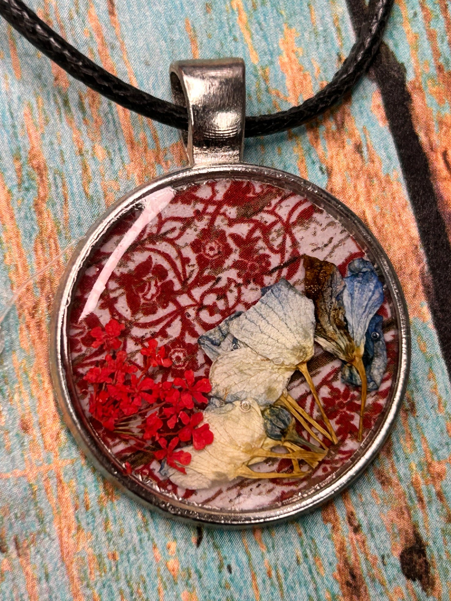 Lacy Rustic Red White and Blue